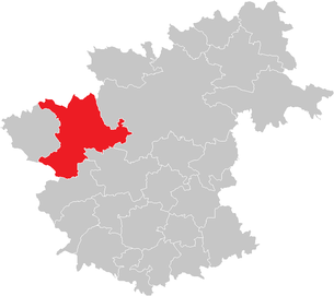 Lage der Gemeinde Groß Gerungs im Bezirk Zwettl (anklickbare Karte)