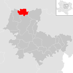 Lage der Gemeinde Großriedenthal im Bezirk Tulln (anklickbare Karte)