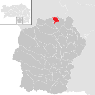 Lage der Gemeinde Gundersdorf im Bezirk Deutschlandsberg (anklickbare Karte)