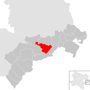 Lage der Gemeinde Höflein (Niederösterreich) im Bezirk Bruck an der Leitha (anklickbare Karte)