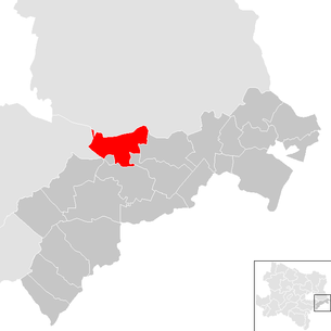 Lage der Gemeinde Haslau-Maria Ellend im Bezirk Bruck an der Leitha (anklickbare Karte)