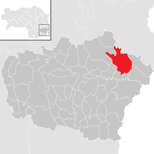 Lage der Gemeinde Hatzendorf im Bezirk Feldbach (anklickbare Karte)