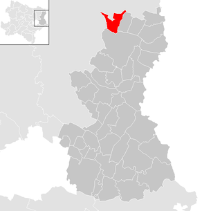 Lage der Gemeinde Hauskirchen im Bezirk Gänserndorf (anklickbare Karte)