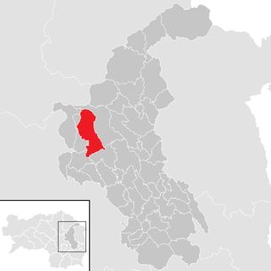 Lage der Gemeinde Hohenau an der Raab im Bezirk Weiz (anklickbare Karte)