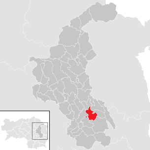 Lage der Gemeinde Ilztal im Bezirk Weiz (anklickbare Karte)