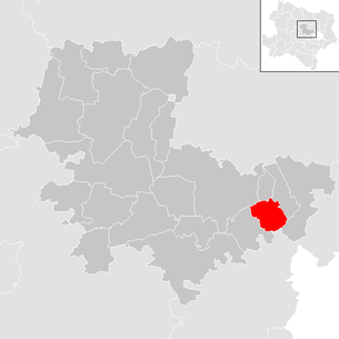 Lage der Gemeinde Königstetten im Bezirk Tulln (anklickbare Karte)