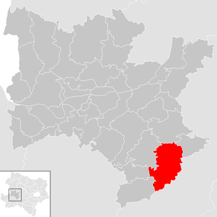 Lage der Gemeinde Kilb im Bezirk Melk (anklickbare Karte)