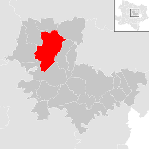 Lage der Gemeinde Kirchberg am Wagram im Bezirk Tulln (anklickbare Karte)