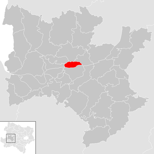 Lage der Gemeinde Klein-Pöchlarn im Bezirk Melk (anklickbare Karte)