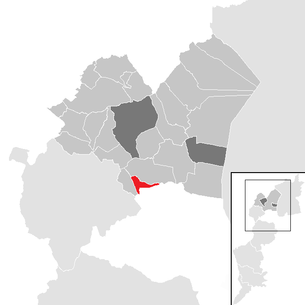 Lage der Gemeinde Klingenbach im Bezirk Eisenstadt-Umgebung (anklickbare Karte)