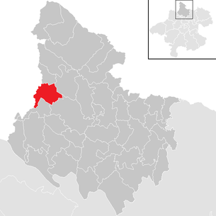 Lage der Gemeinde Kollerschlag im Bezirk Rohrbach (anklickbare Karte)