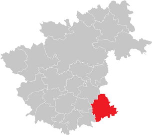 Lage der Gemeinde Kottes-Purk im Bezirk Zwettl (anklickbare Karte)