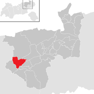 Lage der Gemeinde Kramsach im Bezirk Kufstein (anklickbare Karte)