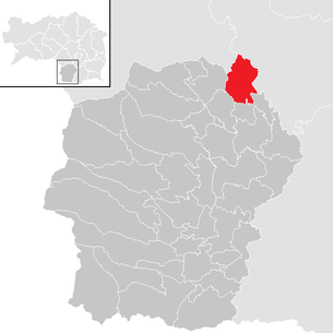 Lage der Gemeinde Lannach im Bezirk Deutschlandsberg (anklickbare Karte)