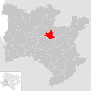 Lage der Gemeinde Leiben im Bezirk Melk (anklickbare Karte)