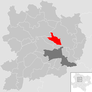 Lage der Gemeinde Lengenfeld (Niederösterreich) im Bezirk Krems-Land (anklickbare Karte)