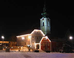 Leondinger Stadtplatz zur Weihnachtszeit