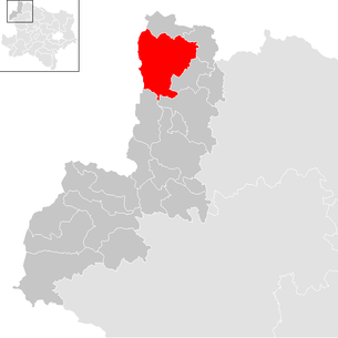 Lage der Gemeinde Litschau im Bezirk Gmünd (anklickbare Karte)