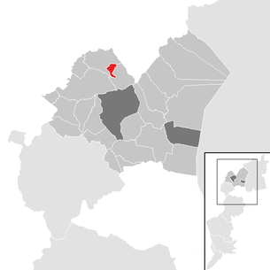 Lage der Gemeinde Loretto (Burgenland) im Bezirk Eisenstadt-Umgebung (anklickbare Karte)