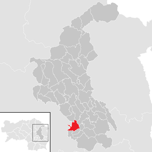 Lage der Gemeinde Ludersdorf-Wilfersdorf im Bezirk Weiz (anklickbare Karte)