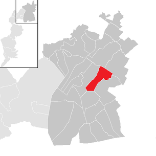 Lage der Gemeinde Mönchhof im Bezirk Neusiedl am See (anklickbare Karte)