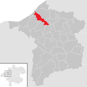 Lage der Gemeinde Mörschwang im Bezirk Ried im Innkreis (anklickbare Karte)