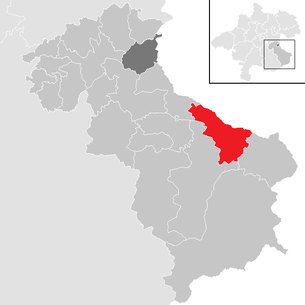 Lage der Gemeinde Maria Neustift im Bezirk Steyr-Land (anklickbare Karte)