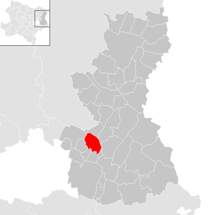 Lage der Gemeinde Markgrafneusiedl im Bezirk Gänserndorf (anklickbare Karte)