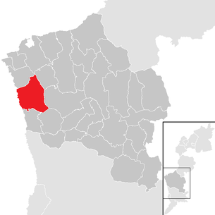 Lage der Gemeinde Markt Allhau im Bezirk Oberwart (anklickbare Karte)