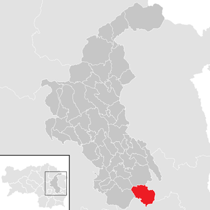 Lage der Gemeinde Markt Hartmannsdorf im Bezirk Weiz (anklickbare Karte)