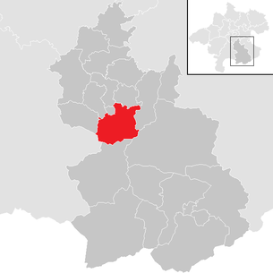 Lage der Gemeinde Micheldorf in Oberösterreich im Bezirk Kirchdorf an der Krems (anklickbare Karte)