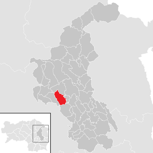 Lage der Gemeinde Mortantsch im Bezirk Weiz (anklickbare Karte)