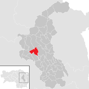 Lage der Gemeinde Naas (Steiermark) im Bezirk Weiz (anklickbare Karte)
