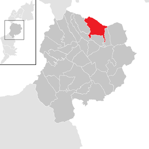 Lage der Gemeinde Neckenmarkt im Bezirk Oberpullendorf (anklickbare Karte)