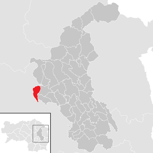 Lage der Gemeinde Neudorf bei Passail im Bezirk Weiz (anklickbare Karte)