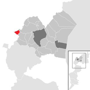 Lage der Gemeinde Neufeld an der Leitha im Bezirk Eisenstadt-Umgebung (anklickbare Karte)