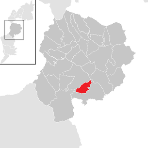 Lage der Gemeinde Oberloisdorf im Bezirk Oberpullendorf (anklickbare Karte)