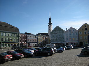 Marktplatz von Obernberg