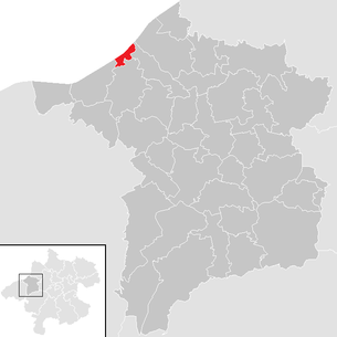 Lage der Gemeinde Obernberg am Inn im Bezirk Ried im Innkreis (anklickbare Karte)