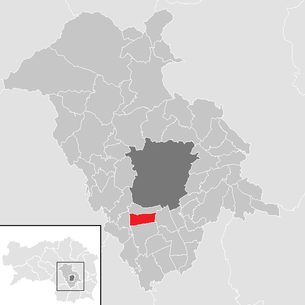 Lage der Gemeinde Pirka im Bezirk Graz-Umgebung (anklickbare Karte)