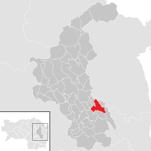 Lage der Gemeinde Pischelsdorf in der Steiermark im Bezirk Weiz (anklickbare Karte)