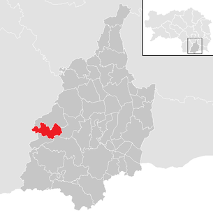 Lage der Gemeinde Pistorf im Bezirk Leibnitz (anklickbare Karte)