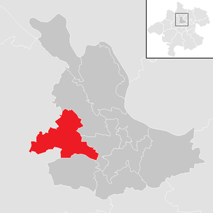 Lage der Gemeinde Prambachkirchen im Bezirk Eferding (anklickbare Karte)