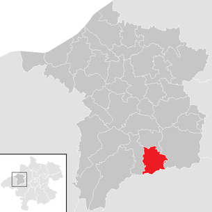 Lage der Gemeinde Pramet im Bezirk Ried im Innkreis (anklickbare Karte)