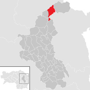 Lage der Gemeinde Ratten (Steiermark) im Bezirk Weiz (anklickbare Karte)