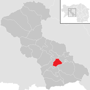 Lage der Gemeinde Reifling im Bezirk Judenburg (anklickbare Karte)