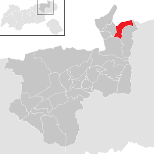Lage der Gemeinde Rettenschöss im Bezirk Kufstein (anklickbare Karte)