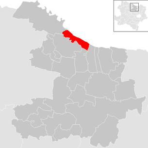 Lage der Gemeinde Retzbach (Niederösterreich) im Bezirk Hollabrunn (anklickbare Karte)