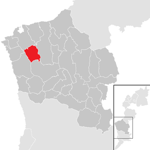 Lage der Gemeinde Riedlingsdorf im Bezirk Oberwart (anklickbare Karte)