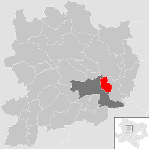 Lage der Gemeinde Rohrendorf bei Krems im Bezirk Krems-Land (anklickbare Karte)